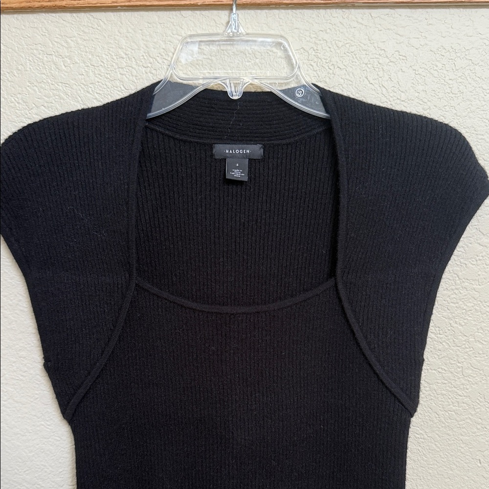 Halogen Black Knit Top